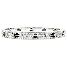 Cartier Bracelet, 'Love', white gold, diamonds, and ceramic. Other