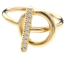 Hermès Hermes Echappé Diamond Ring in Pink Gold Golden