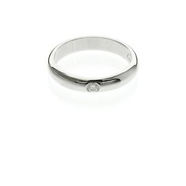 Cartier 1895 Ehering aus Platin Silber