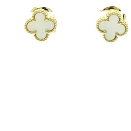 Brincos Sweet Alhambra de Madre-Pérola da Van Cleef & Arpels Dourado