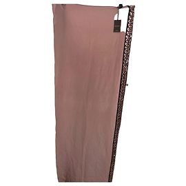 Sciarpa Gucci Seta Rosa Cristalli Rosa