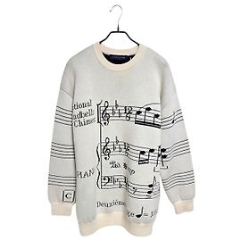 Louis Vuitton Hinweis Intarsia Strick RCL Weiß