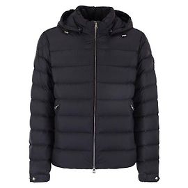 Moncler Arneb Hooded Short Down Jacket Blue
