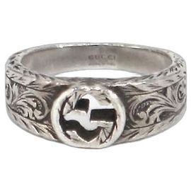 Gucci Verschlungener Silberring Silber