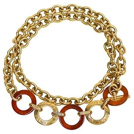 Céline Gürtel mit Metallring Golden