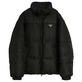 Prada Wendbare Daunenjacke Schwarz
