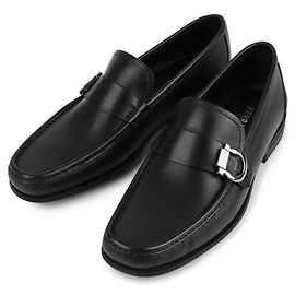 Salvatore Ferragamo Mocassin Ornement Gancini Noir