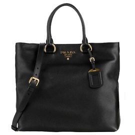 Prada Bolsa Tote Vitello Phoenix Preto