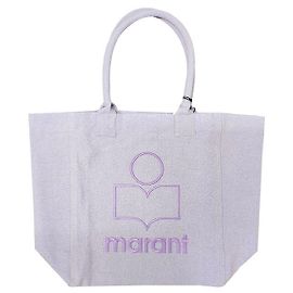 Isabel Marant Bolsa de compras bordada com logo YENKY Lilás Roxo