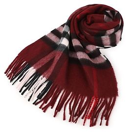 Burberry Karoschal aus Kaschmir Rot