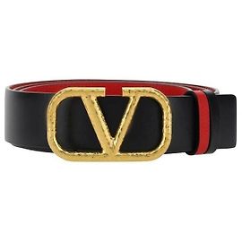 Valentino Cinturón Reversible Logo Signature Negro