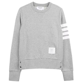 Thom Browne Klassischer Loopback-Sweatshirt Braun