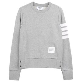 Thom Browne Felpa Loopback Classica Marrone