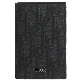 Dior Portafoglio bifold obliquo Nero