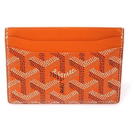 Goyard Canvas Cardholder Orange Orange