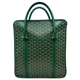 Goyard Borsa tote media bordeaux verde Verde