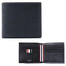 Thom Browne Wallet Pebble Grain Bi-fold Black Black