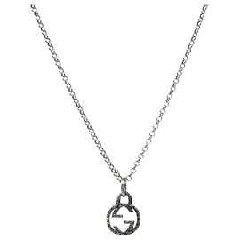 Gucci Collier en argent entrelacé Argenté