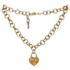 Dior Heart Lock Gold Bracelet Golden