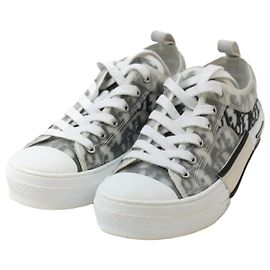 Dior Baskets de plateforme obliques noires Taille Noir