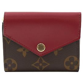 Louis Vuitton Zoe Wallet Monogram Cardholder Fuchsia Pink