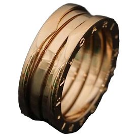 Bulgari Anello Bianco in Oro Rosa Rosa