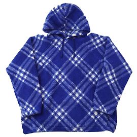 Burberry Karierter Fleece-Hoodie Blau XL Blau