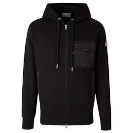 Moncler Patch Hoodie Black