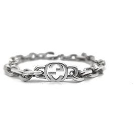 Gucci Interlocking Chain Silver Bracelet Silvery