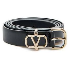 Valentino Leather Belt Black