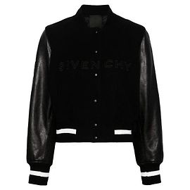 Givenchy Crop varsity jacket White
