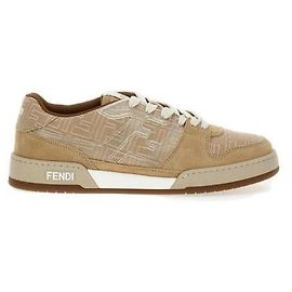 Fendi Jacquard Lowtop Sneakers Brown