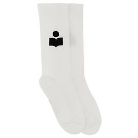 Isabel Marant Calcetines con logo Blanco