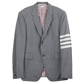 Thom Browne Wolljacke Grau Braun