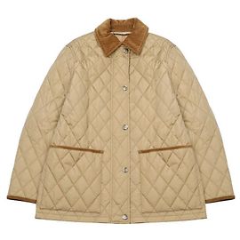 Burberry Quilted Nylon Half Jacket Brown