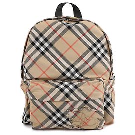 Burberry Mochila pequena xadrez Marrom