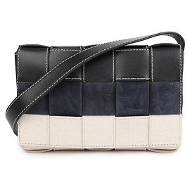 Bottega Veneta Intrecciato Cassette Umhängetasche Weiß