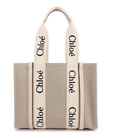 Chloé Linen Tote Bag Pink