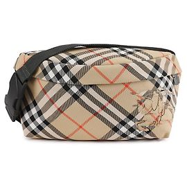 Burberry Check Belt Shoulder Bag Brown