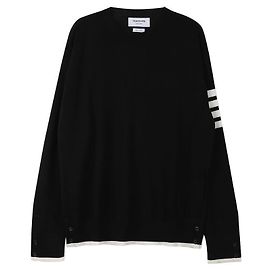 Thom Browne Diagonal Sweater Black