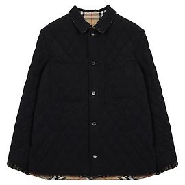 Burberry Jaqueta sobre camisa de nylon acolchoado reversível Marrom