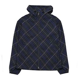 Burberry Men's Check Twill Jacket Blue