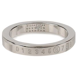 Maison Martin Margiela Minimale Signaturring Silber