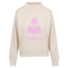 Isabel Marant Baumwoll-Sweatshirt mit Rundhalsausschnitt Weiß