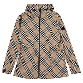 Burberry Leichte Karo-Jacke Braun