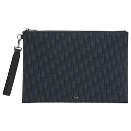 Dior Pouch Black Oblique Jacquard Black