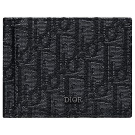 Dior Portacarte con clip obliquo Nero