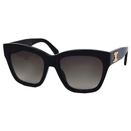 Céline Triomphe Square Sunglasses Black Black