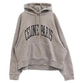 Céline HOODIE OVERSIZED EM MOLETOM DE ALGODÃO Azul