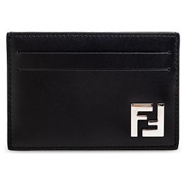 Fendi Square Card Holder Black